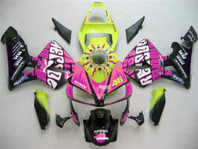 03-04 Valentino Rossi CBR600RR Motorrad Verkleidung 03-04 Valentino Rossi CBR600RR Motorrad Verkleidung