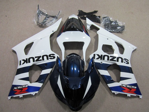 03-04 Weiß Blau Schwarz Aufkleber GSXR 1000 Motorrad Verkleidung