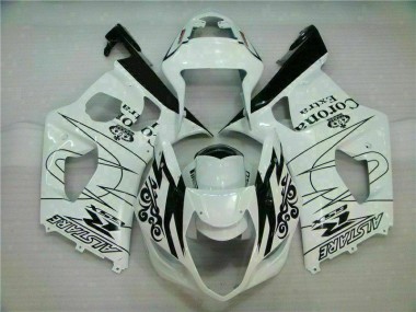 03-04 Weiß GSXR 1000 Motorrad Vollverkleidung