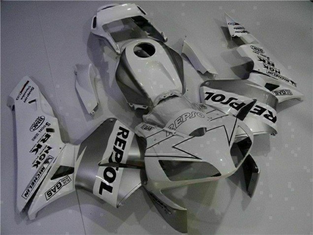 03-04 Weiß Repsol CBR600RR Motorrad Verkleidung