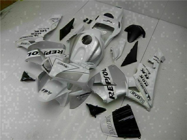03-04 Weiß Repsol CBR600RR Motorrad Verkleidungen