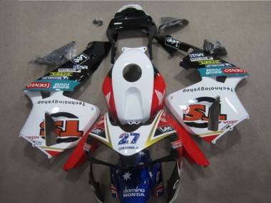 03-04 Weiß Rot Blau 27 CBR600RR Motorrad Verkleidung