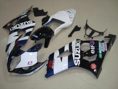 03-04 Weiß Schwarz Elf GSXR 1000 Motorrad Verkleidung