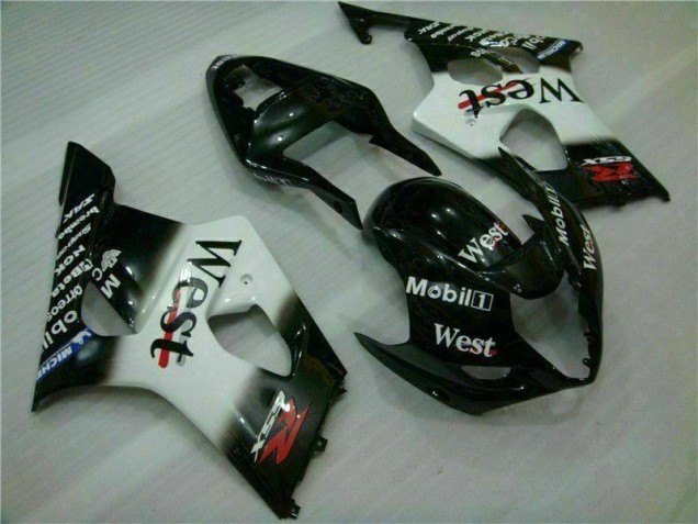 03-04 Weiß Schwarz GSXR 1000 Motorrad Verkleidungen 03-04 Weiß Schwarz GSXR 1000 Motorrad Verkleidungen