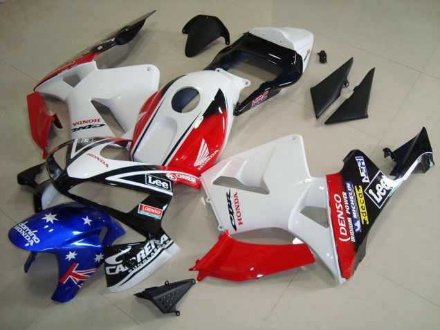 03-04 Weiß Schwarz Rot Lee CBR600RR Motorrad Verkleidung