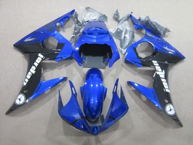 03-05 Blau Schwarz YZF R6 Motorrad Vollverkleidung
