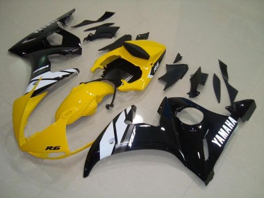 03-05 Gelb Schwarz YZF R6 Motorrad Verkleidung