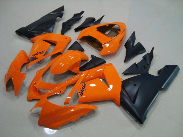 03-05 Orange Matt Schwarz ZX10R Motorrad Verkleidung