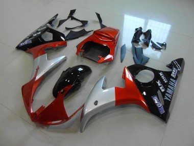 03-05 Orange Silber Schwarz YZF R6 Motorrad Verkleidung