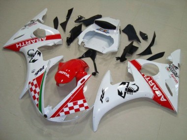 03-05 Rot Weiß YZF R6 Motorrad Vollverkleidung