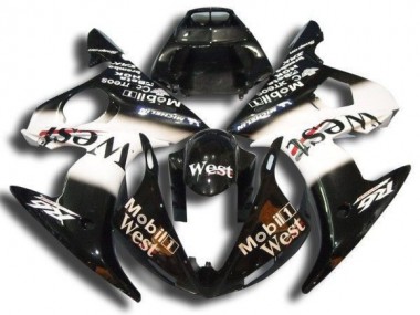 03-05 Schwarz Mobil West YZF R6 Motorrad Verkleidung