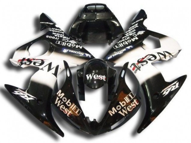 03-05 Schwarz Mobil West YZF R6 Motorrad Verkleidung 03-05 Schwarz Mobil West YZF R6 Motorrad Verkleidung
