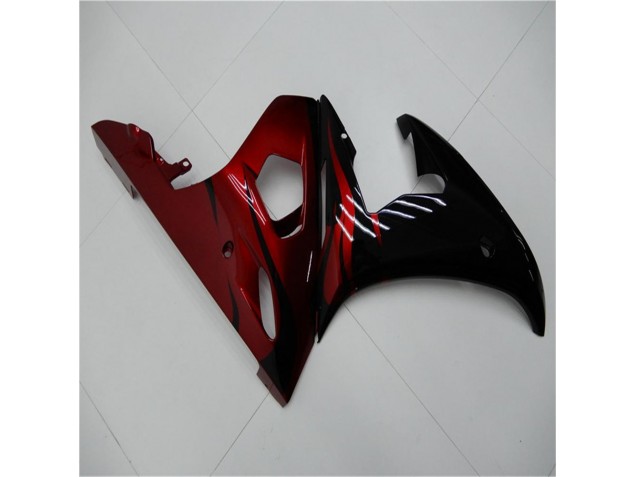 03-05 Schwarz Rot YZF R6 Motorrad Verkleidung