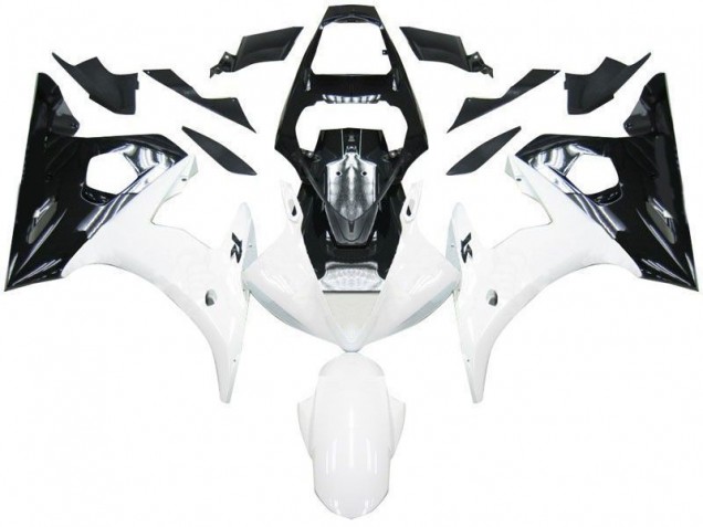 03-05 Schwarz Weiß YZF R6 Motorrad Verkleidung