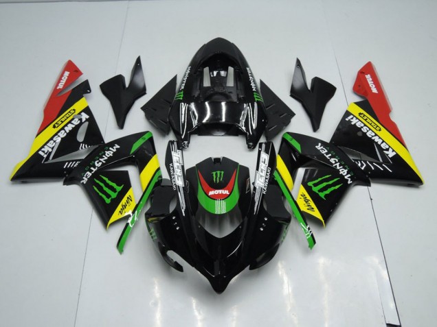 03-05 Schwarz gelbes Monster ZX10R Motorrad Verkleidung