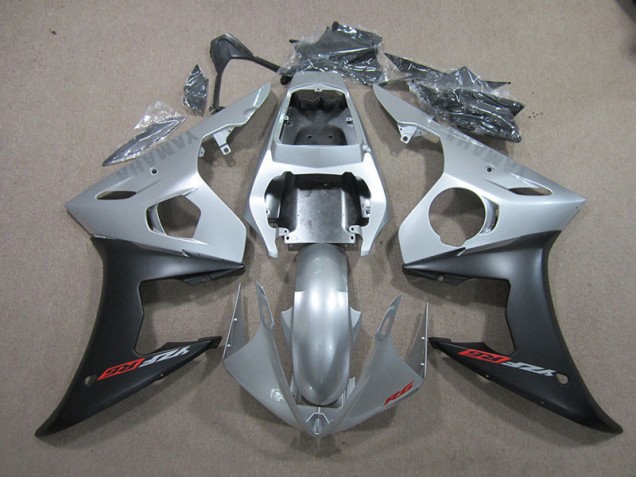 03-05 Silber Schwarz YZF R6 Motorrad Verkleidungen 03-05 Silber Schwarz YZF R6 Motorrad Verkleidungen