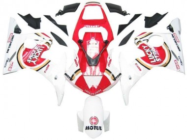 03-05 Weiß Rot Lucky Strike YZF R6 Motorrad Verkleidung