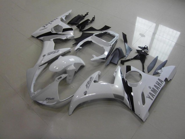 03-05 Weiß Und Grau Aufkleber YZF R6 Motorrad Verkleidung 03-05 Weiß Und Grau Aufkleber YZF R6 Motorrad Verkleidung