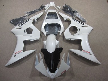 03-05 Weiß YZF R6 Motorrad Verkleidungen