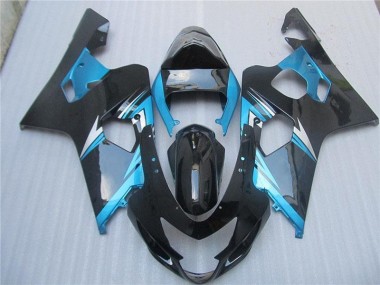 04-05 Blau Schwarz GSXR 600/750 Motorrad Vollverkleidung