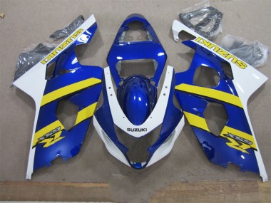 04-05 Blau Weiß Gelb GSXR 600 Motorrad Verkleidung