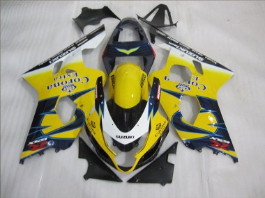04-05 Gelb Blau Corona Extra GSXR 600 Motorrad Verkleidung