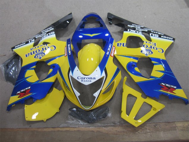 04-05 Gelb Blau Corona Extra GSXR 600 Motorrad Verkleidungen