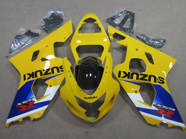 04-05 Gelb Blau GSXR 600 Motorrad Verkleidung