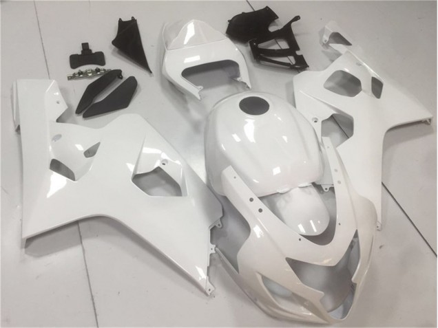 04-05 Glänzend Weiß GSXR 600/750 Motorrad Verkleidung 04-05 Glänzend Weiß GSXR 600/750 Motorrad Verkleidung