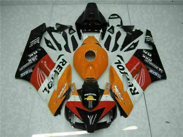 04-05 Orange Schwarz Repsol CBR1000RR Motorrad Verkleidungen 04-05 Orange Schwarz Repsol CBR1000RR Motorrad Verkleidungen