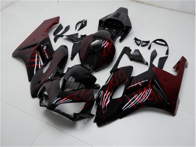 04-05 Rot Schwarz CBR1000RR Motorrad Vollverkleidung 04-05 Rot Schwarz CBR1000RR Motorrad Vollverkleidung