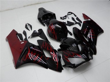04-05 Rot Schwarz CBR1000RR Motorrad Vollverkleidung