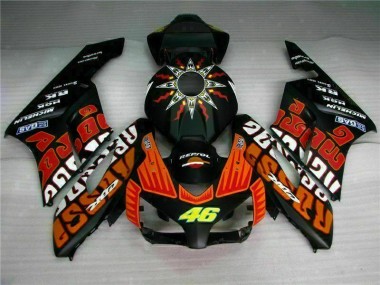 04-05 Schwarz Orange CBR1000RR Motorrad Verkleidung