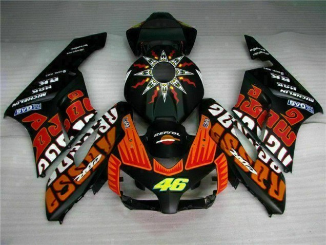 04-05 Schwarz Orange CBR1000RR Motorrad Verkleidung 04-05 Schwarz Orange CBR1000RR Motorrad Verkleidung