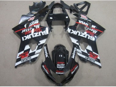 04-05 Schwarz Rote Telefonia Movistar GSXR 600 Motorrad Verkleidung