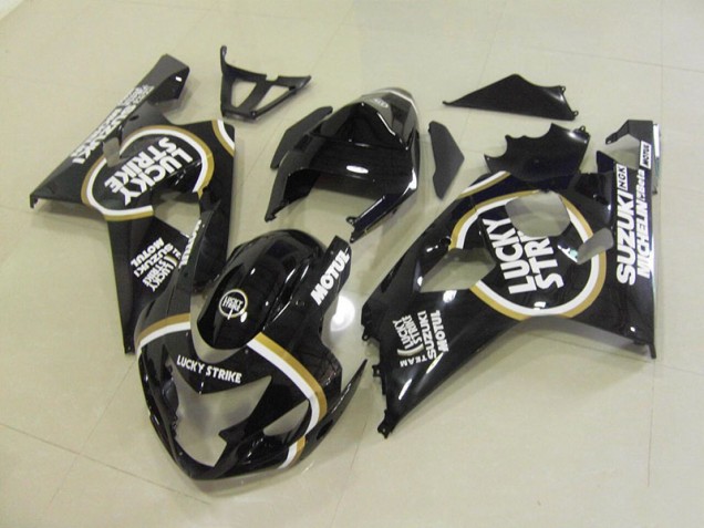 04-05 Schwarz Weiß Lucky Strike Motul GSXR 750 Motorrad Verkleidung