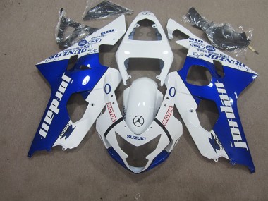 04-05 Weiß Blau Motul GSXR 600 Motorrad Verkleidung