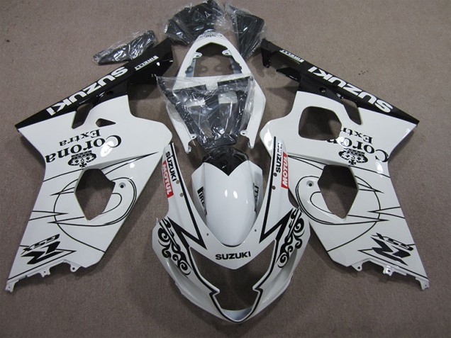 04-05 Weiß Corona Extra Motul GSXR 600 Motorrad Verkleidung