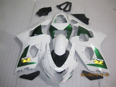 04-05 Weiß Grün GSXR 600 Motorrad Verkleidung