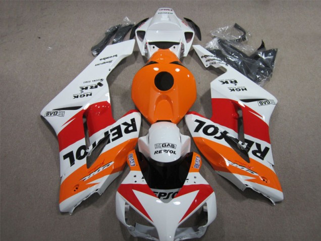 04-05 Weiß Orange Repsol CBR1000RR Motorrad Verkleidung