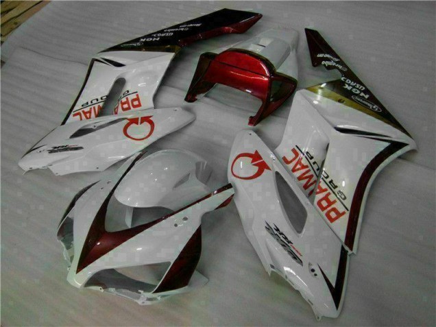 04-05 Weiß Rot CBR1000RR Motorrad Vollverkleidung
