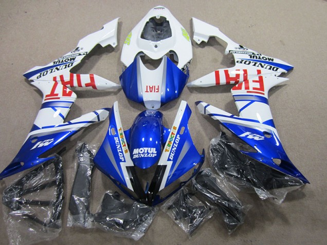 04-06 Blau Weiß Motul Fiat YZF R1 Motorrad Verkleidung
