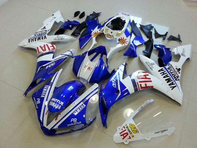 04-06 Blau Weiß Rot YZF R1 Motorrad Verkleidung 04-06 Blau Weiß Rot YZF R1 Motorrad Verkleidung