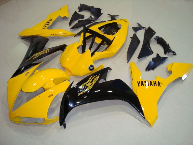 04-06 Gelb Schwarz Flamme YZF R1 Motorrad Verkleidung 04-06 Gelb Schwarz Flamme YZF R1 Motorrad Verkleidung