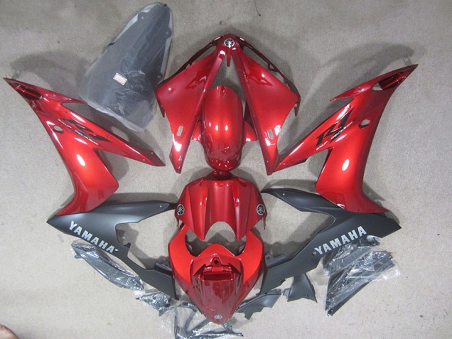 04-06 Rot Schwarz YZF R1 Motorrad Vollverkleidung