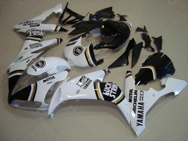 04-06 Schwarzgold Weiß YZF R1 Motorrad Verkleidung