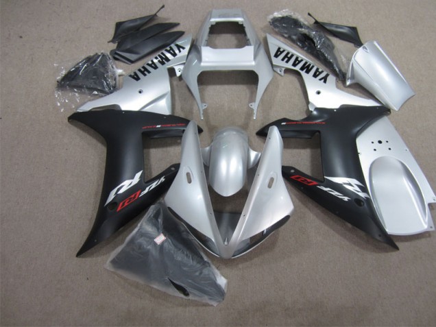 04-06 Silber Schwarz YZF R1 Motorrad Verkleidung 04-06 Silber Schwarz YZF R1 Motorrad Verkleidung