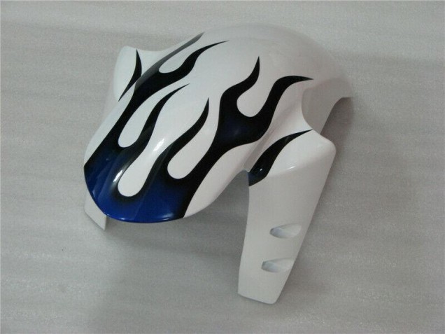 04-06 Weiß Blau Flamme YZF R1 Motorrad Verkleidung