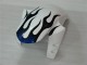 04-06 Weiß Blau Flamme YZF R1 Motorrad Verkleidung