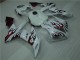 04-06 Weiß Rot Flamme YZF R1 Motorrad Verkleidung 04-06 Weiß Rot Flamme YZF R1 Motorrad Verkleidung